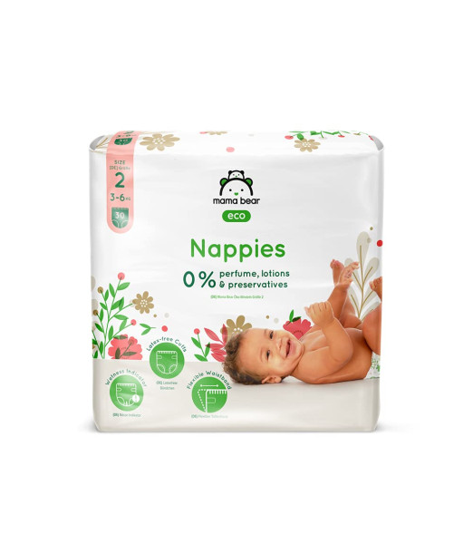Mama Bear Couches bébé Écologiques Ultra Absorbantes Taille 2