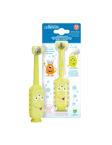 Dr Brown's Brosse à dent 1-4ans Monstre dans Brosse à dents chez Baby And Mom Maroc
