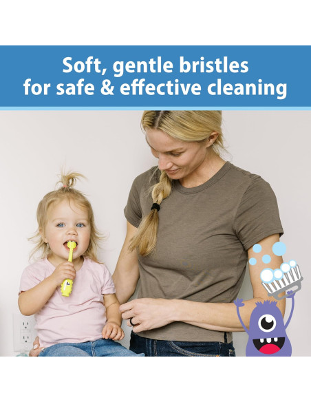 Dr Brown's Brosse à dent 1-4ans Monstre dans Brosse à dents chez Baby And Mom Maroc