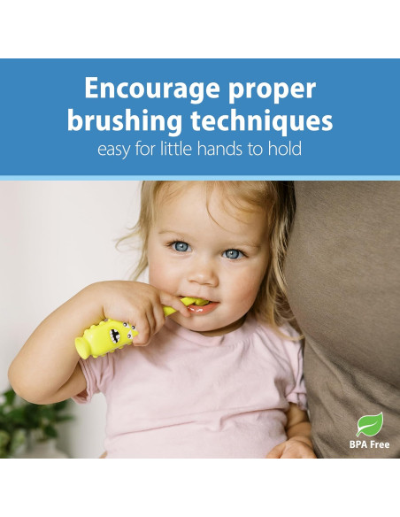 Dr Brown's Brosse à dent 1-4ans Monstre dans Brosse à dents chez Baby And Mom Maroc