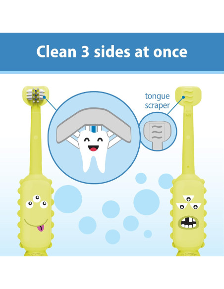 Dr Brown's Brosse à dent 1-4ans Monstre dans Brosse à dents chez Baby And Mom Maroc