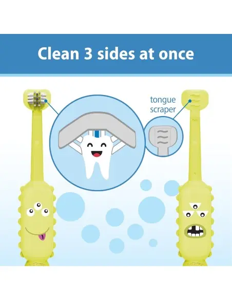 Dr Brown's toothbrush 1-4 years Monster - Purple — photo 3