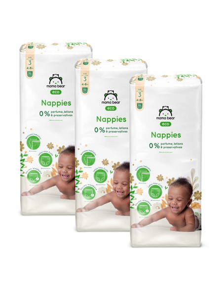 Mama Bear Couches bébé Écologiques Ultra Absorbantes Taille 3