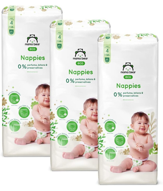 Mama Bear Couches bébé Écologiques Ultra Absorbantes Taille 4
