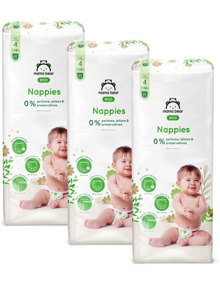 Mama Bear Couches bébé Écologiques Ultra Absorbantes Taille 4