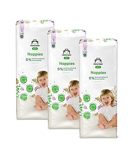 Mama Bear ecological ultra-absorbent baby diapers Size 5 (12-18 kg) 44 diapers