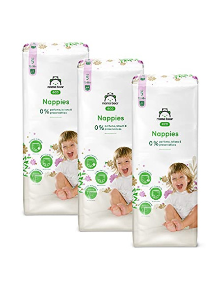 Mama Bear Couches bébé Écologiques Ultra Absorbantes Taille 5