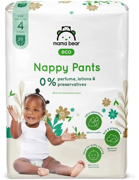 Mama Bear Couches-Culottes bébé Écologiques Ultra Absorbantes