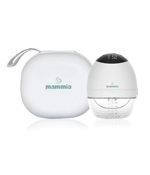 Mammia hands-free electric breast pump — complete set
