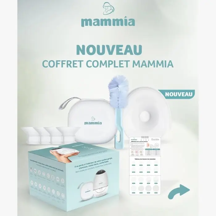Mammia Tire-lait Électrique Mains Libres - Coffret Complet Tire