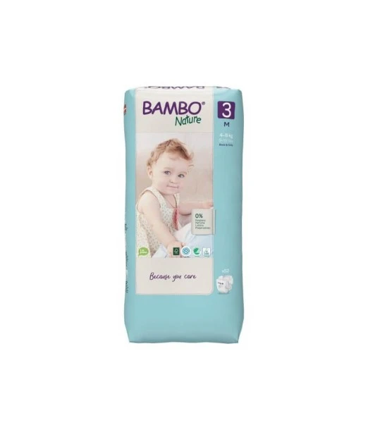 Bambo Nature diapers size 3 (4-8kg) 52 units