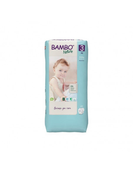 Couches Bambo Nature Taille 3 (4-8kg) 52 unités
