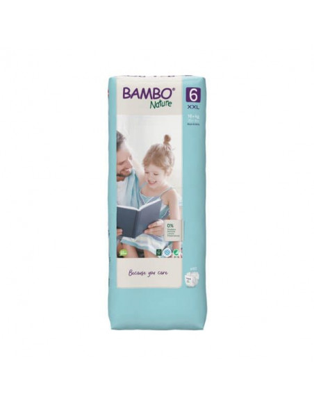 Couches Bambo Nature Taille 6 (16kg+) 40 unités
