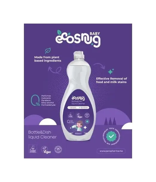 Ecosnug Liquide Vaisselle Bébé 500ml Détergent Vaisselle Bébé 2