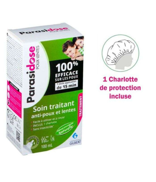 Gilbert Parasidose Anti Poux Lentes Soin Traitant 100ml
