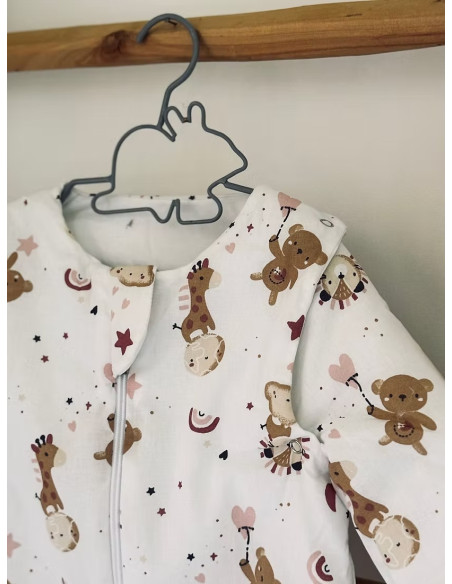 Mini Babounj Gigoteuse à pieds avec Manches amovibles - Doudou Rose dans Gigoteuse chez Baby And Mom Maroc