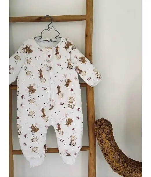 Mini Babounj Gigoteuse à pieds avec Manches amovibles - Doudou