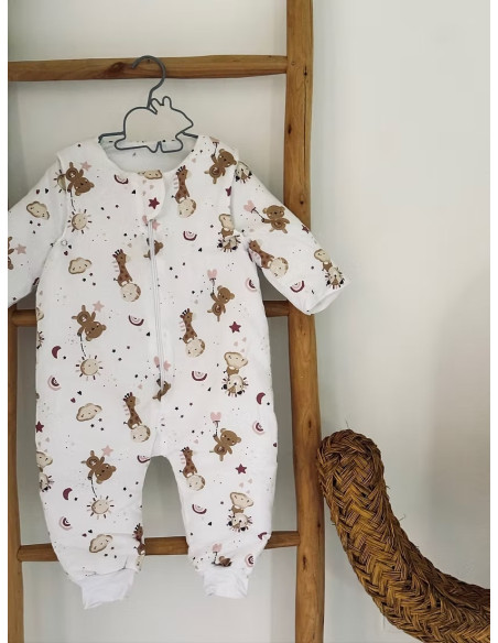 Mini Babounj Gigoteuse à pieds avec Manches amovibles - Doudou Rose dans Gigoteuse chez Baby And Mom Maroc