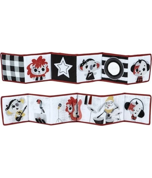 Tiny Love fabric book double-sided Black & White Rock'n Roll from 0 months