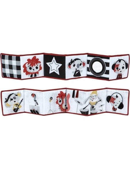 Tiny Love Livre en tissu Recto Verso Black & White Rock'n Roll 0m+ dans Livres & Histoires chez Baby And Mom Maroc