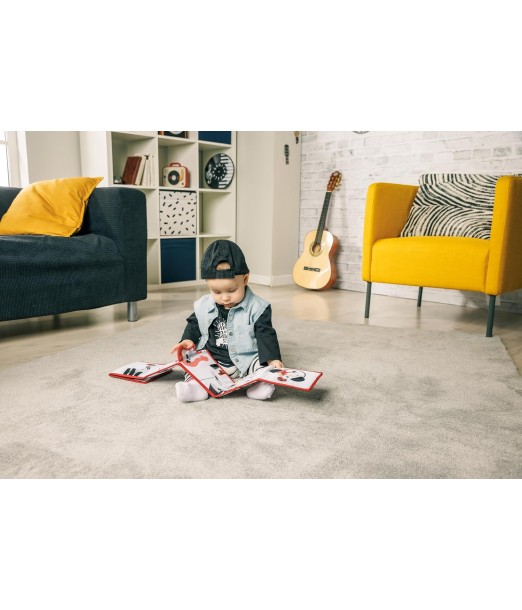 Tiny Love Livre en tissu Recto Verso Black & White Rock'n Roll 0m+ au Maroc - Baby And Mom 2