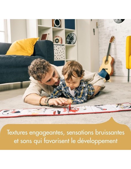 Tiny Love Livre en tissu Recto Verso Black & White Rock'n Roll 0m+ dans Livres & Histoires chez Baby And Mom Maroc
