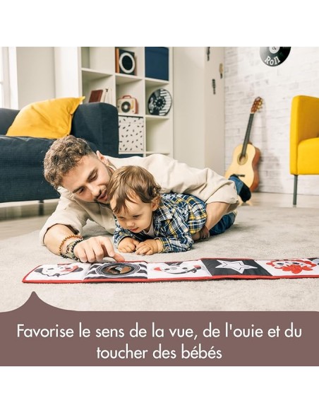 Tiny Love Livre en tissu Recto Verso Black & White Rock'n Roll 0m+ dans Livres & Histoires chez Baby And Mom Maroc