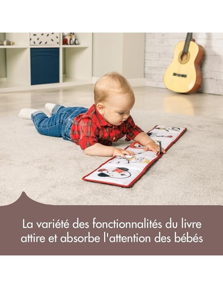 Tiny Love Livre en tissu Recto Verso Black & White Rock'n Roll 0m+ dans Livres & Histoires chez Baby And Mom Maroc