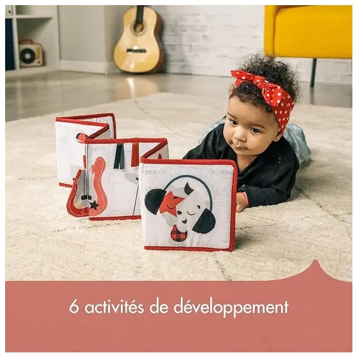 copy of Tiny Love Livre en tissu Recto Verso Black & White 0m+