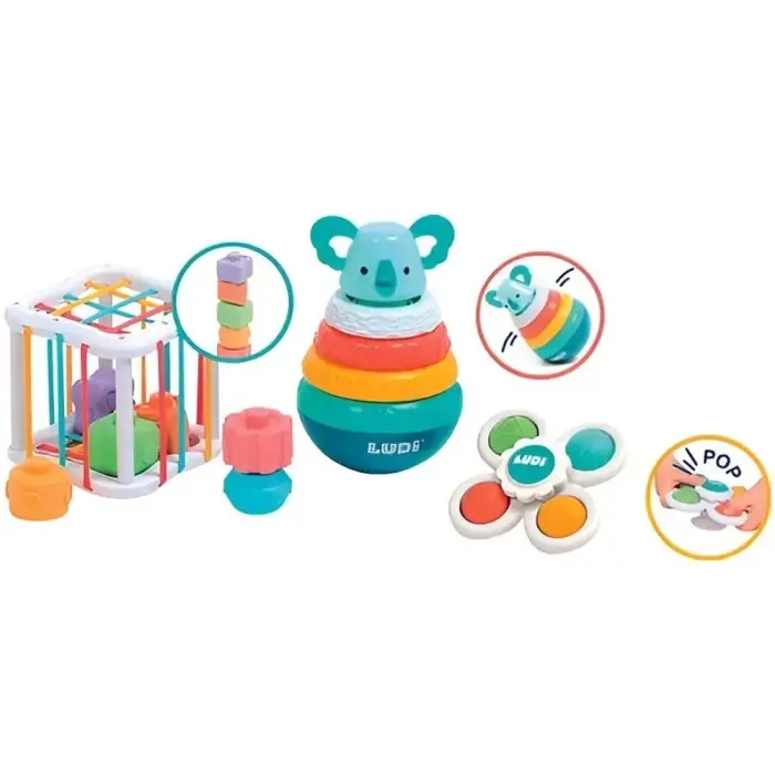 Ludi Coffret de Manipulation 4 Jeux 10mois+ Jouet - Ludi Maroc
