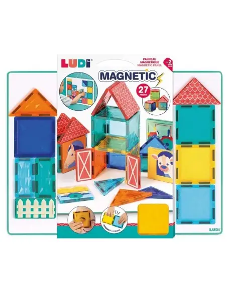 Ludi Panneau Magnétique 27 pièces 2ans+ 0 - 3 ans - Ludi Maroc