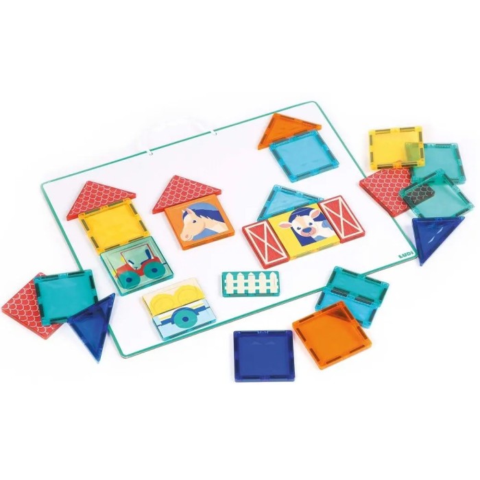 Ludi Panneau Magnétique 27 pièces 2ans+ 0 - 3 ans - Ludi Maroc