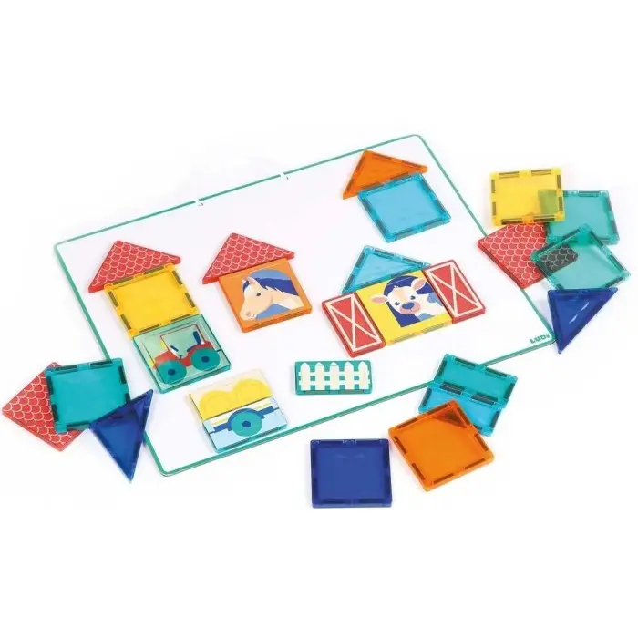 Ludi Panneau Magnétique 27 pièces 2ans+ 0 - 3 ans - Ludi Maroc