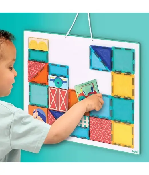 Ludi Panneau Magnétique 27 pièces 2ans+ 0 - 3 ans - Ludi Maroc 2