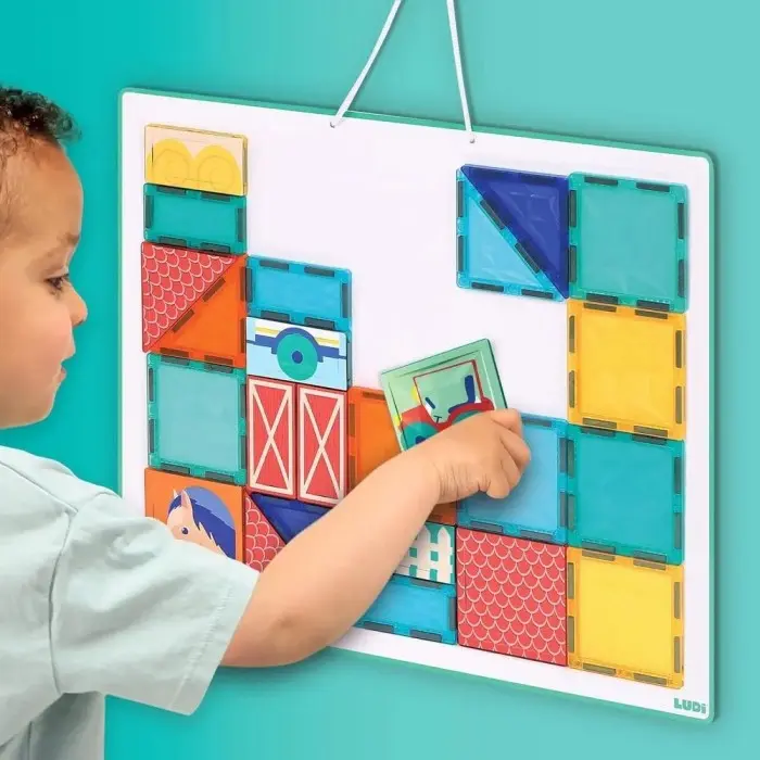 Ludi Panneau Magnétique 27 pièces 2ans+ 0 - 3 ans - Ludi Maroc