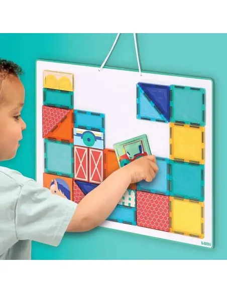 Ludi Panneau Magnétique 27 pièces 2ans+ 0 - 3 ans - Ludi Maroc