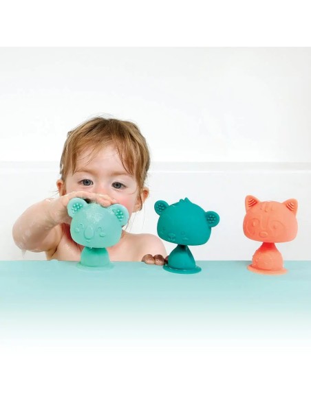 Ludi Anneau de dentition Swing pop - Animaux rigolos à ventouse 10mois+ dans Anneau de dentition chez Baby And Mom Maroc