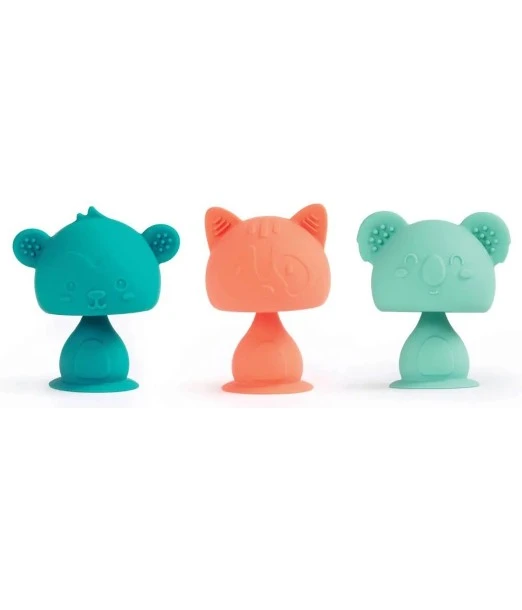Ludi Swing pop teether - fun suction animals from 10 months