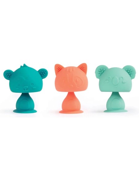 Ludi Anneau de dentition Swing pop - Animaux rigolos à ventouse 10mois+ dans Anneau de dentition chez Baby And Mom Maroc