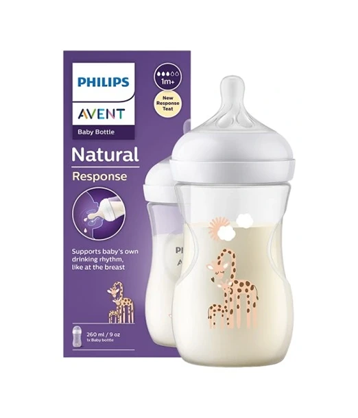 Avent Natural baby bottle 260 ml Giraffe