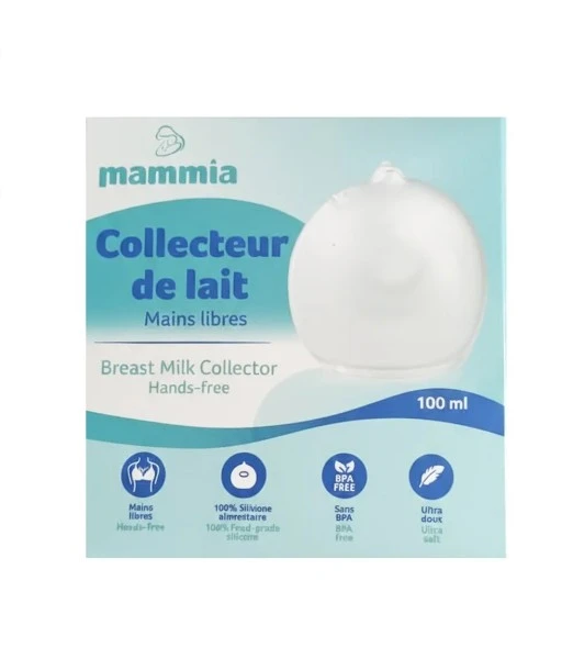 Mammia milk collector, hands-free milk collection