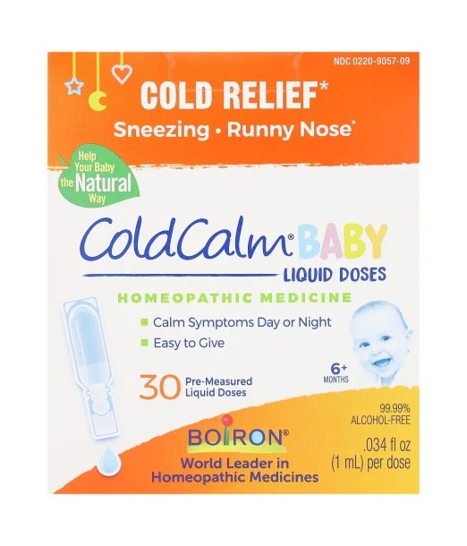 Cold Calm baby Boiron 30 liquid doses, cold relief from 6 months