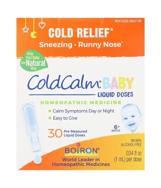 Cold Calm Bébé Boiron 30 Doses liquides, Soulagement du rhume