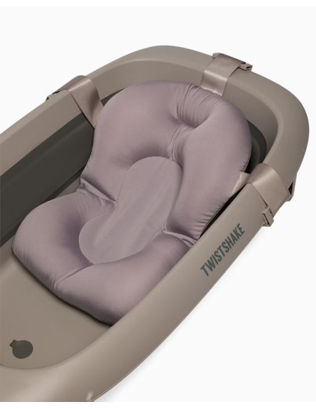 Baignoire Twistshake Pliable + Coussin + Rince cheveux Gris délavé ÉDITION LIMITÉE dans Baignoire chez Baby And Mom Maroc