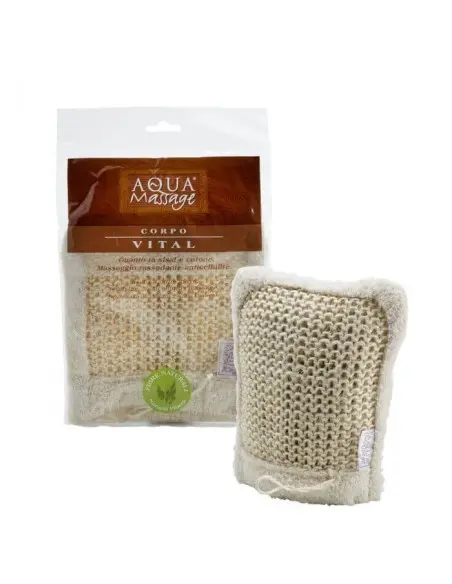 100% natural anti-cellulite sisal and cotton massage glove Aquamassage