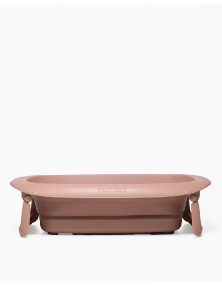 Baignoire Twistshake Pliable + Coussin + Rince cheveux Rose pâle ÉDITION LIMITÉE dans Baignoire chez Baby And Mom Maroc