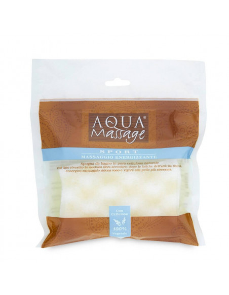 Éponge de massage énergisante avec de la cellulose 100%