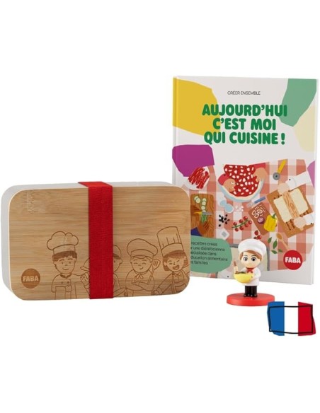 FABA - Aujourd'hui C'est Moi Qui Cuisine! Livre avec 12 Recettes, Personnage Sonore avec 12 Histoires et Boîte à goûter 3-5ans dans Jeux éducatifs chez Baby And Mom Maroc