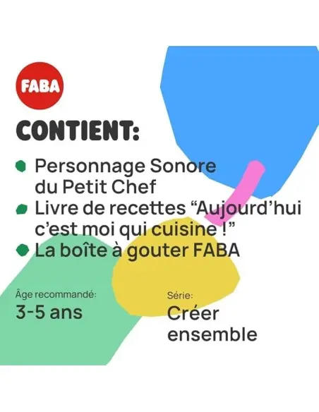 FABA - Today I'm the Cook! book with 12 recipes, sound character with 12 stories and snack box from 3 to 5 years — photo 6