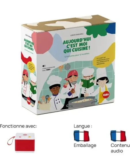 FABA - Today I'm the Cook! book with 12 recipes, sound character with 12 stories and snack box from 3 to 5 years — photo 7